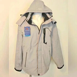 POOLULY NWT Jacket with Detachable Hood